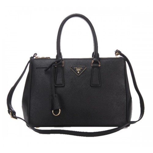 Prada Bolso Tote De Cuero Saffiano BN1801 Negro