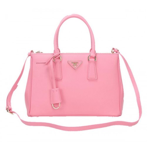Prada Bolso Tote De Cuero Saffiano BN1801 Rosa