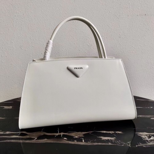 Prada Napa Cuero Prada Symbole bolso 1BB327 blanco
