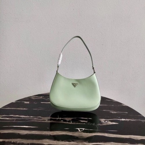 Bolso de hombro Prada en piel Saffiano 2BC499 verde