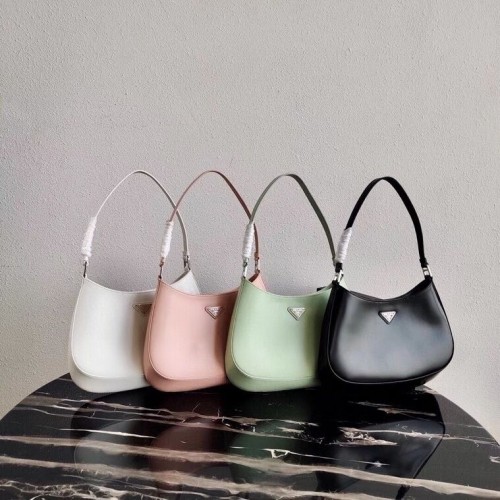 Bolso de hombro Prada en piel Saffiano 2BC499 rosa