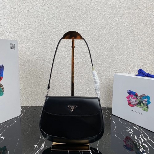 Bolso de hombro Prada en piel Saffiano 2BD311 negro