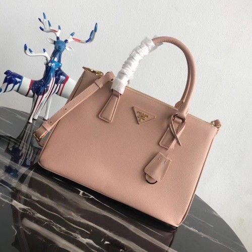 Prada Bolso tote de cuero Saffiano original 1BA1801 Rosa claro
