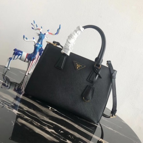 Prada Bolso tote de cuero Saffiano original 1BA1801 negro