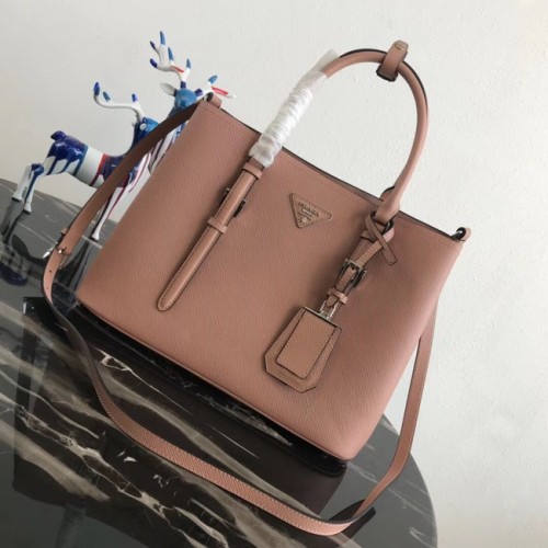 Prada Bolso tote de cuero Saffiano original BN2838 rosa