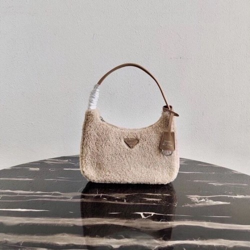 Prada Shearling tote minibolso 1NE515 Galletas