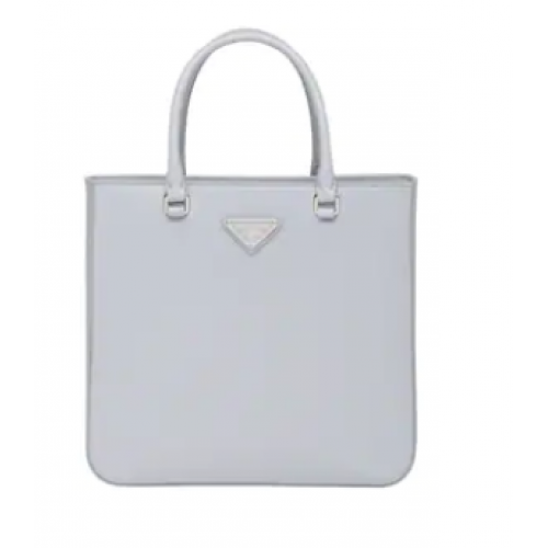 Tote Prada de piel cepillada 1BA330 gris claro
