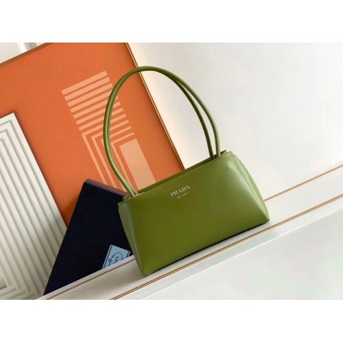 Prada Bolso de mano Prada Supernova pequeño en piel 1BA368 verde