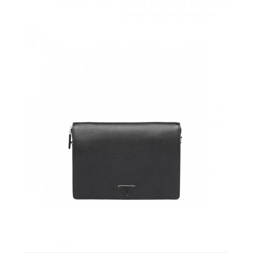 Bolso de hombro Prada en piel 2VD012 negro