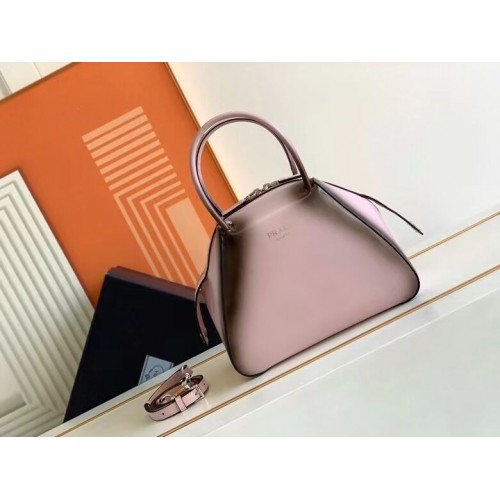Bolso tote de piel Prada 1BD663A rosa
