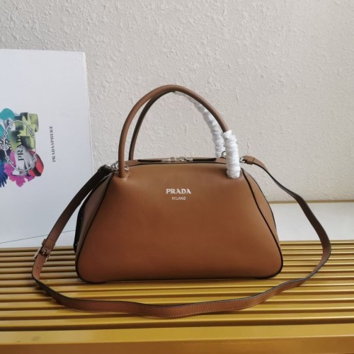 Prada cuero Supernova bolso de mano 1BD665 caramelo