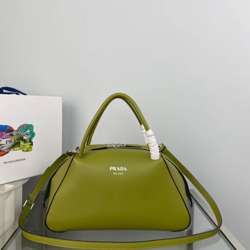 Prada cuero Supernova bolso de mano 1BD665 verde