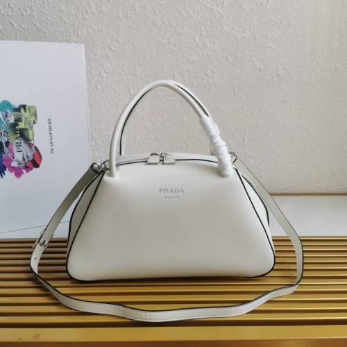 Prada cuero Supernova bolso de mano 1BD665 blanco