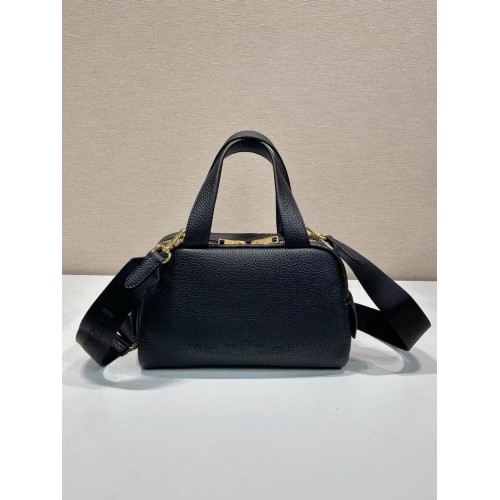 Bolso tote de piel Prada 1DH770 negro