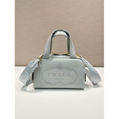 Bolso tote de piel Prada 1DH770 azul claro