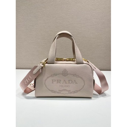 Bolso tote de piel Prada 1DH770 rosa claro