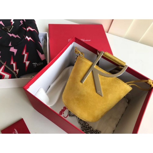 Roger Vivier Bolso Saco Original Cuero RV2069 Amarillo