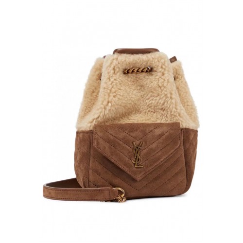 BOLSO SAINT LAUREN LE MAILLON DE ANTE Y665512 Caqui