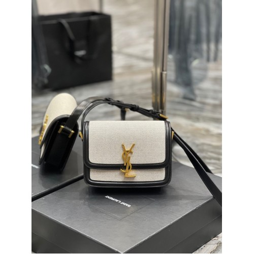 SAINT LAUREN SOLFERINO CARTERA PEQUEÑA DE AYERS LACADO 634306 negro