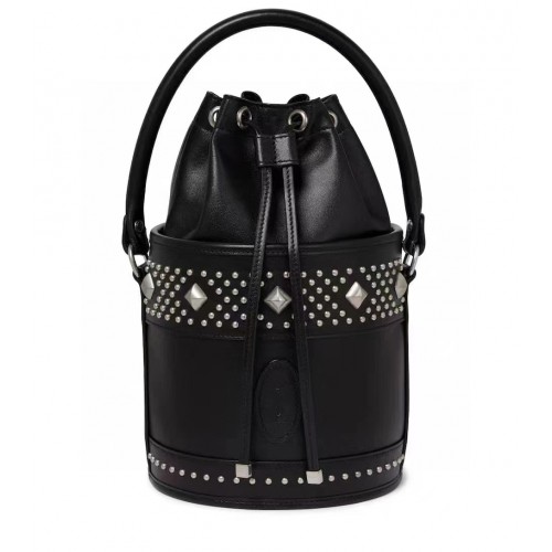 SAINT LAURENT LE MAILLON BOLSO SACO CON GANCHO DE PIEL SUAVE Y696333 negro
