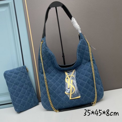 SAINT LAURENT SHOPPING Bolso vaquero Y203434 azul