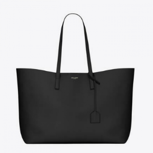 SAINT LAURENT SHOPPING SAINT LAURENT E/W EN CUERO SUAVE 600281 NEGRO
