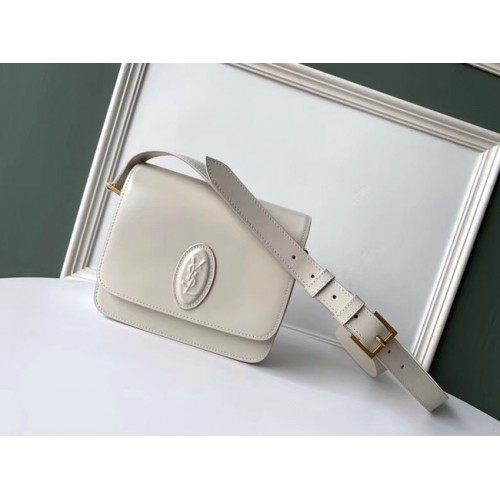 SAINT LAURENT bolso bandolera de piel 36966 blanco