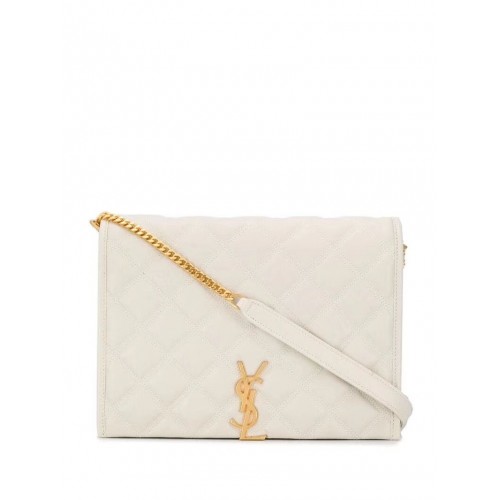 Bandolera SAINT LAURENT de piel Y579607 blanco