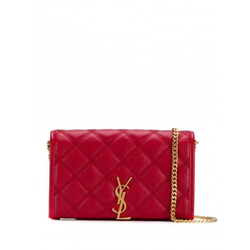 Bolso de hombro SAINT LAURENT en piel Y585031 rojo