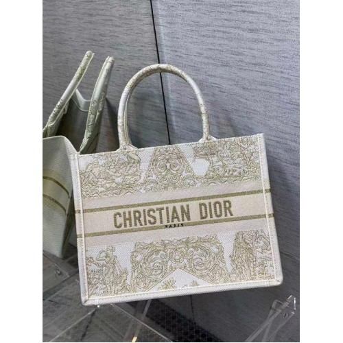 PEQUEÑO BOOK TOTE DIOR Bordado C1287-7 crema