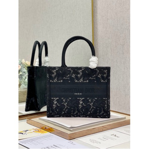 PEQUEÑO DIOR BOOK TOTE Bordado M1265ZRGO negro