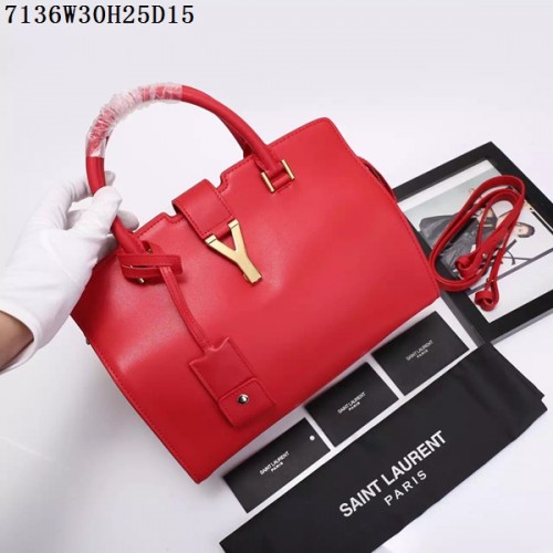 Saint Laurent Small Classic Monogramme Leather Flap Bag Y7136 rojo