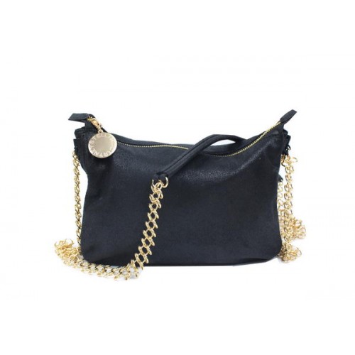 Stella McCartney Bolso bandolera de piel de becerro 835 Negro