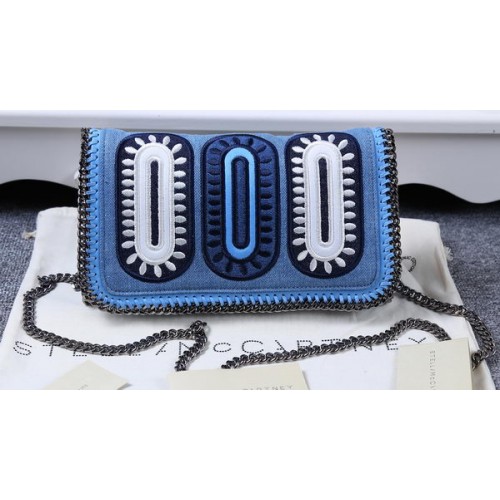 Stella McCartney Bolso bandolera vaquero SM829 Azul