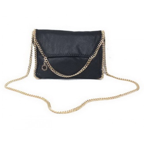 Stella McCartney Falabella Bolso bandolera de PVC negro 875 Oro
