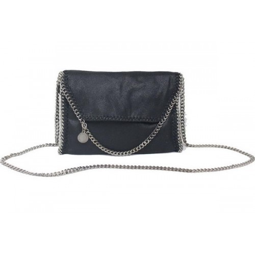 Stella McCartney Falabella Bolso bandolera de PVC negro 875 Plata