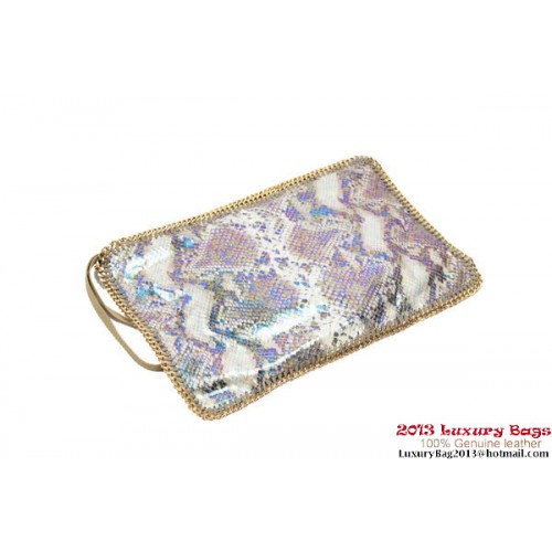 Stella McCartney Falabella Fold Over Clutch 832 Albaricoque Serpiente
