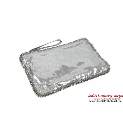 Stella McCartney Falabella Fold Over Clutch 832 Plata