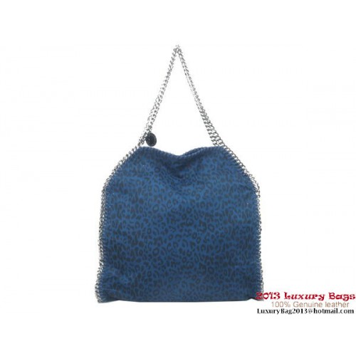 Stella McCartney Falabella Bolso tote plegable de PVC con estampado de leopardo 811 Azul