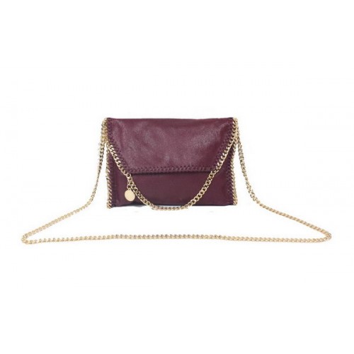 Stella McCartney Bolso Bandolera Falabella PVC 875 Burdeos