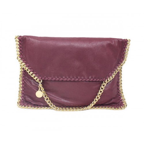 Stella McCartney Bolso Bandolera Falabella PVC 876 Burdeos