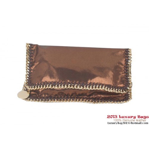 Stella McCartney Falabella PVC Fold Over Clutch 812S Bronce