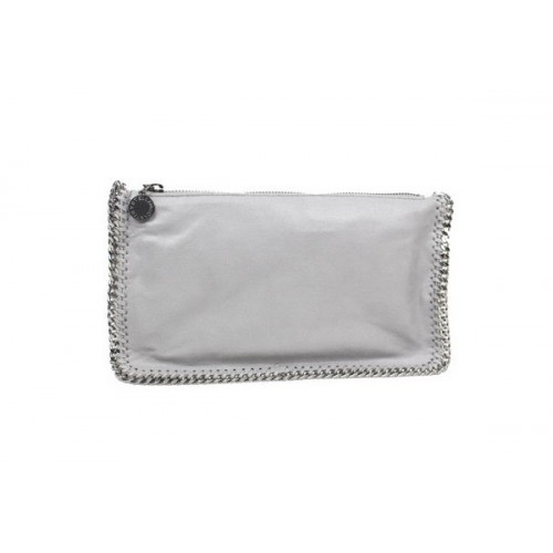 Stella McCartney Falabella PVC Fold Over Clutch 865 Gris