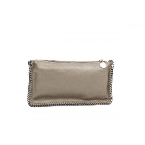Stella McCartney Falabella PVC Fold Over Clutch 865 Caqui