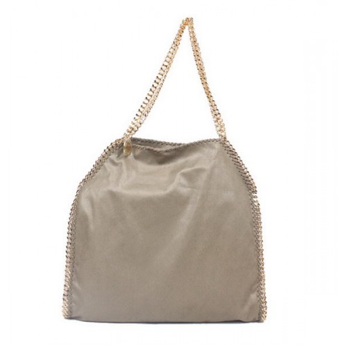 Bolso tote plegable de PVC Falabella de Stella McCartney 811 Caqui