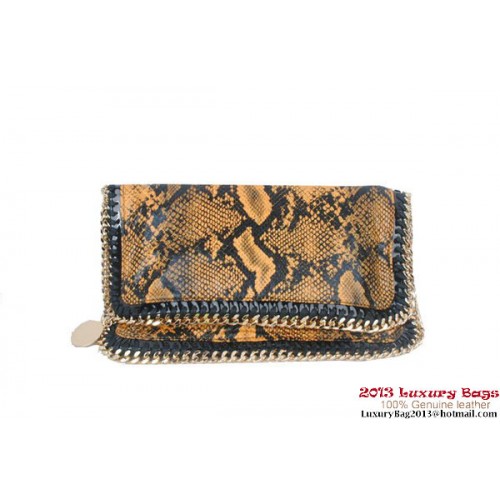 Stella McCartney Falabella Snake Fold Over Clutch 812S Amarillo
