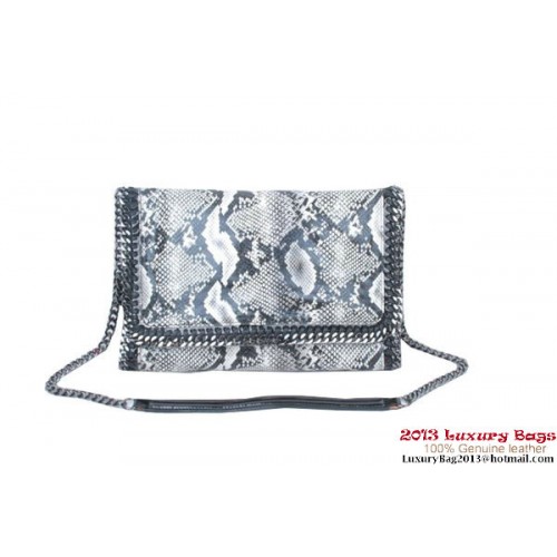 Stella McCartney Bolso bandolera de PVC con serpiente Falabella 822 Gris
