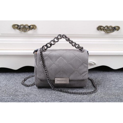 Stella McCartney Bandolera vaquera acolchada SMC015 Gris