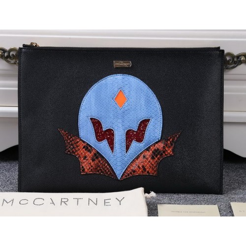 Stella McCartney SUPERHERO Medium CLUTCH CON CREMALLERA SM891 Azul