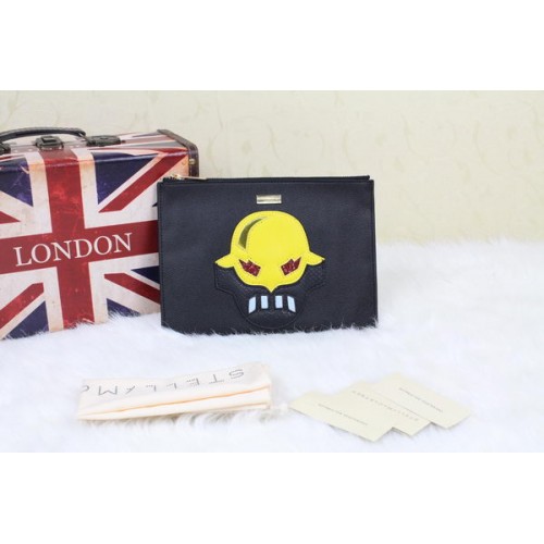 Stella McCartney CLUTCH PEQUEÑO CON CREMALLERA SUPERHERO SM8911 Amarillo